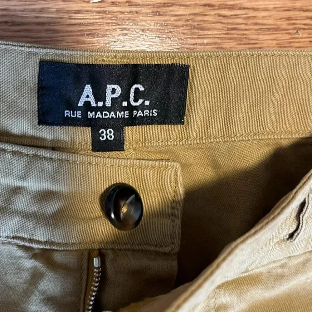 [EU38/US M]A.P.C. Cargo Chino Pants In Mustard Yellow. - Picture 3 of 7